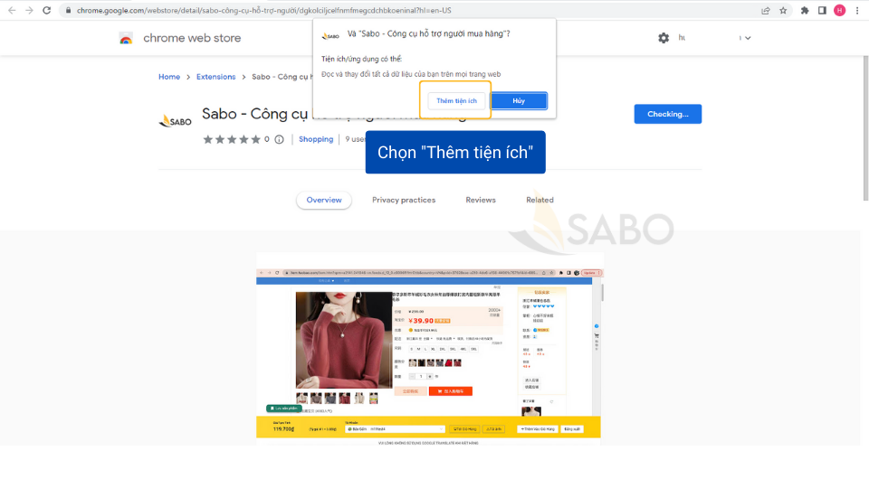 Sabo - Công cụ hỗ trợ người mua hàng